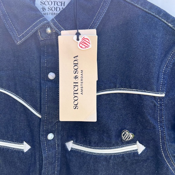 Scotch and Soda - Elvis Shoestring Denim Shirt - Picture 8 of 9